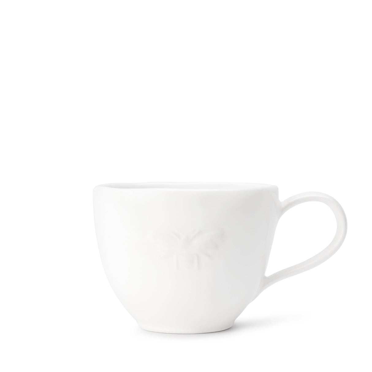 Bees White Stoneware Mug
