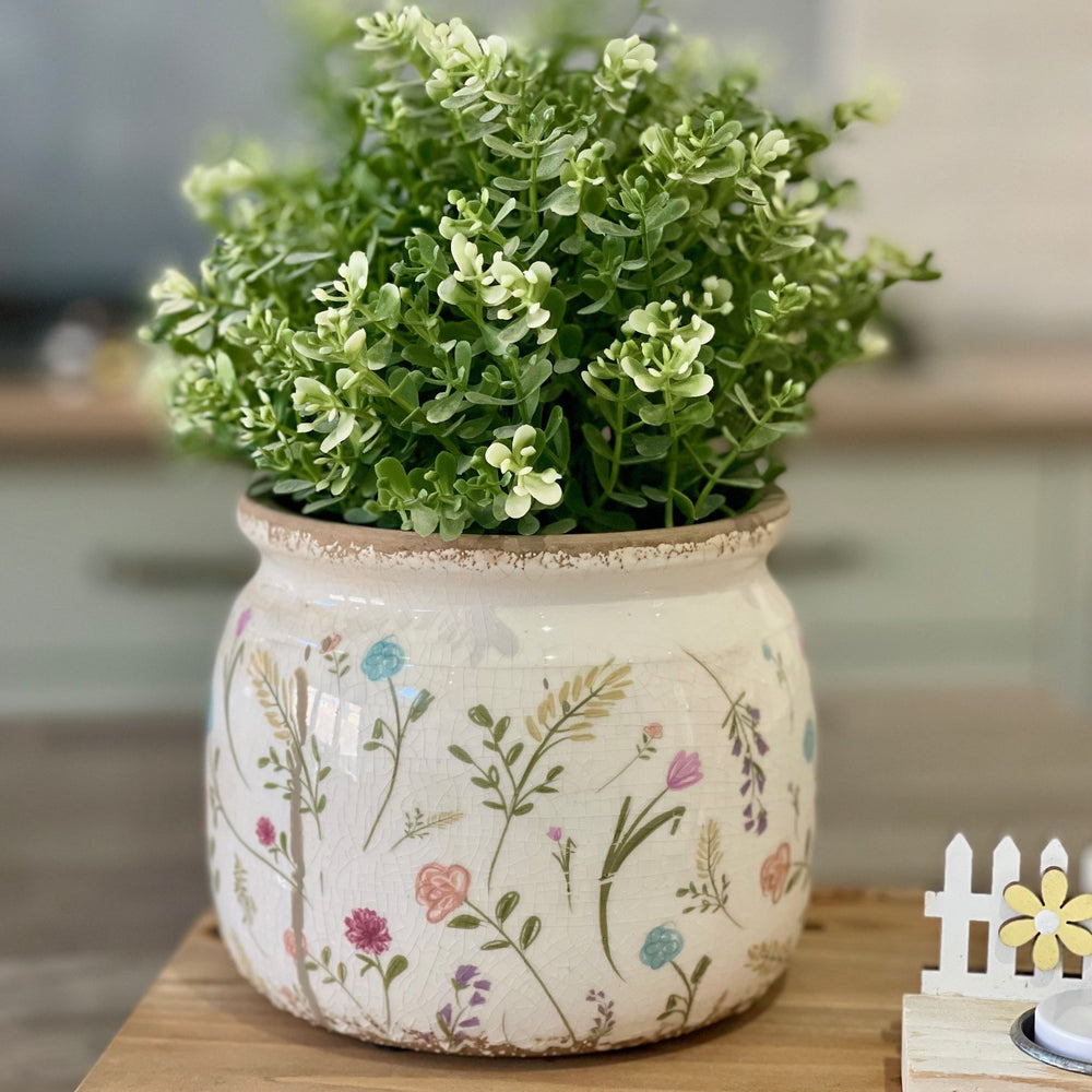 Floral Plant Pot | 15cm