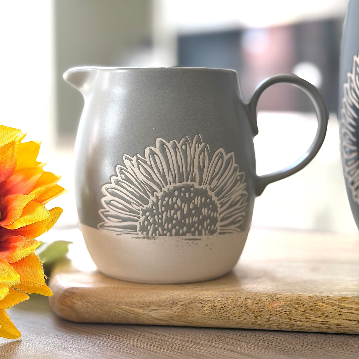 Artisan Flower Pint Jug