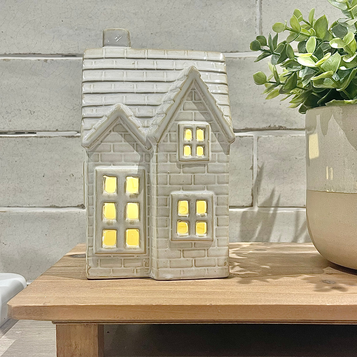 Glazed Ceramic Tiled LED House