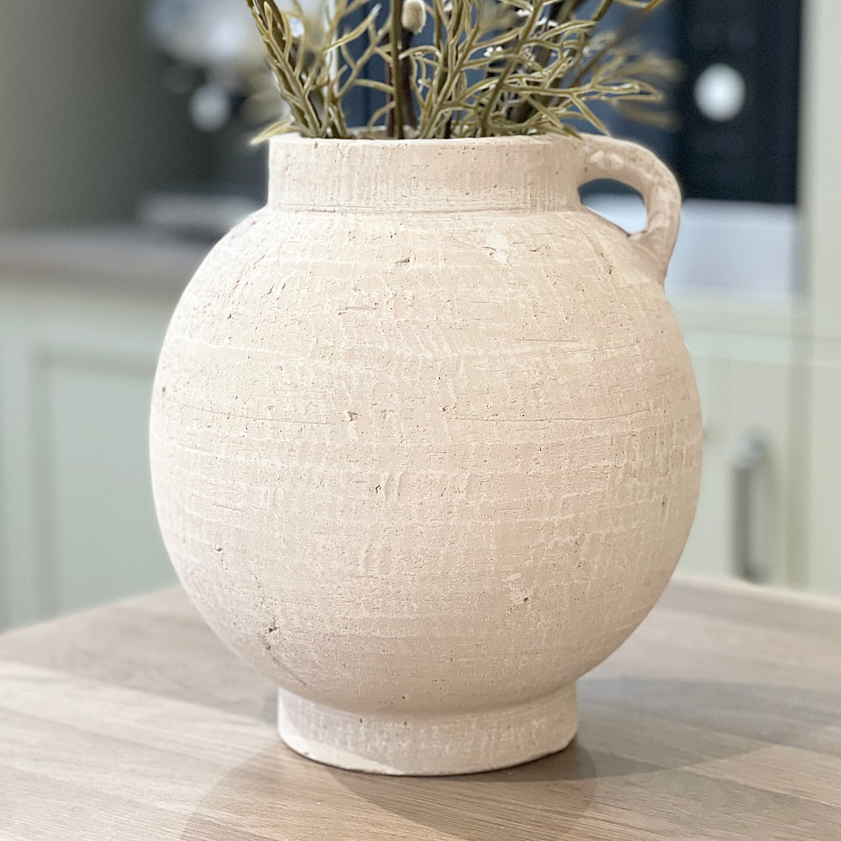 White Textured Vase | 24.5cm