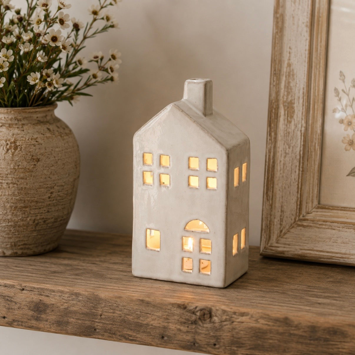 Natural House Tealight Holder | 17cm