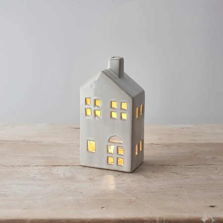 Natural House Tealight Holder | 17cm