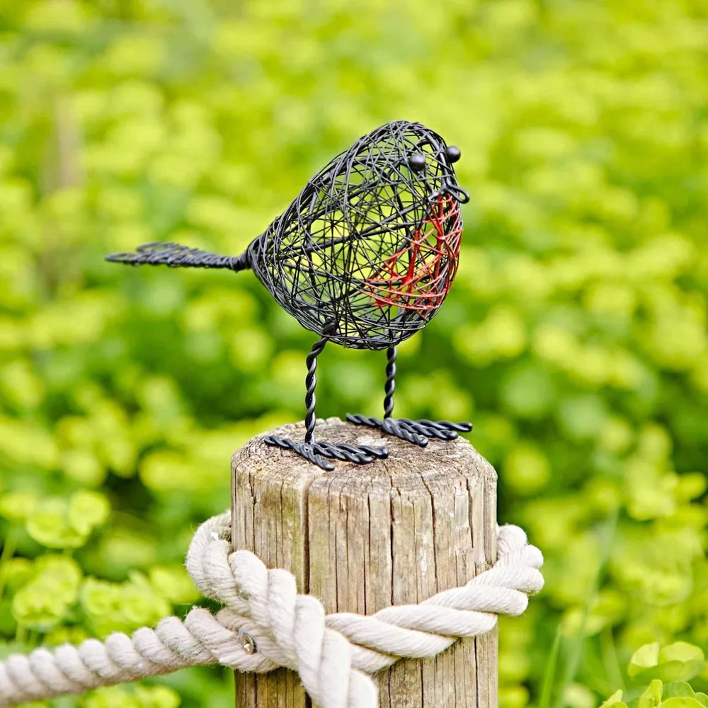 Wire Robin Decorative Ornament | Set of Two