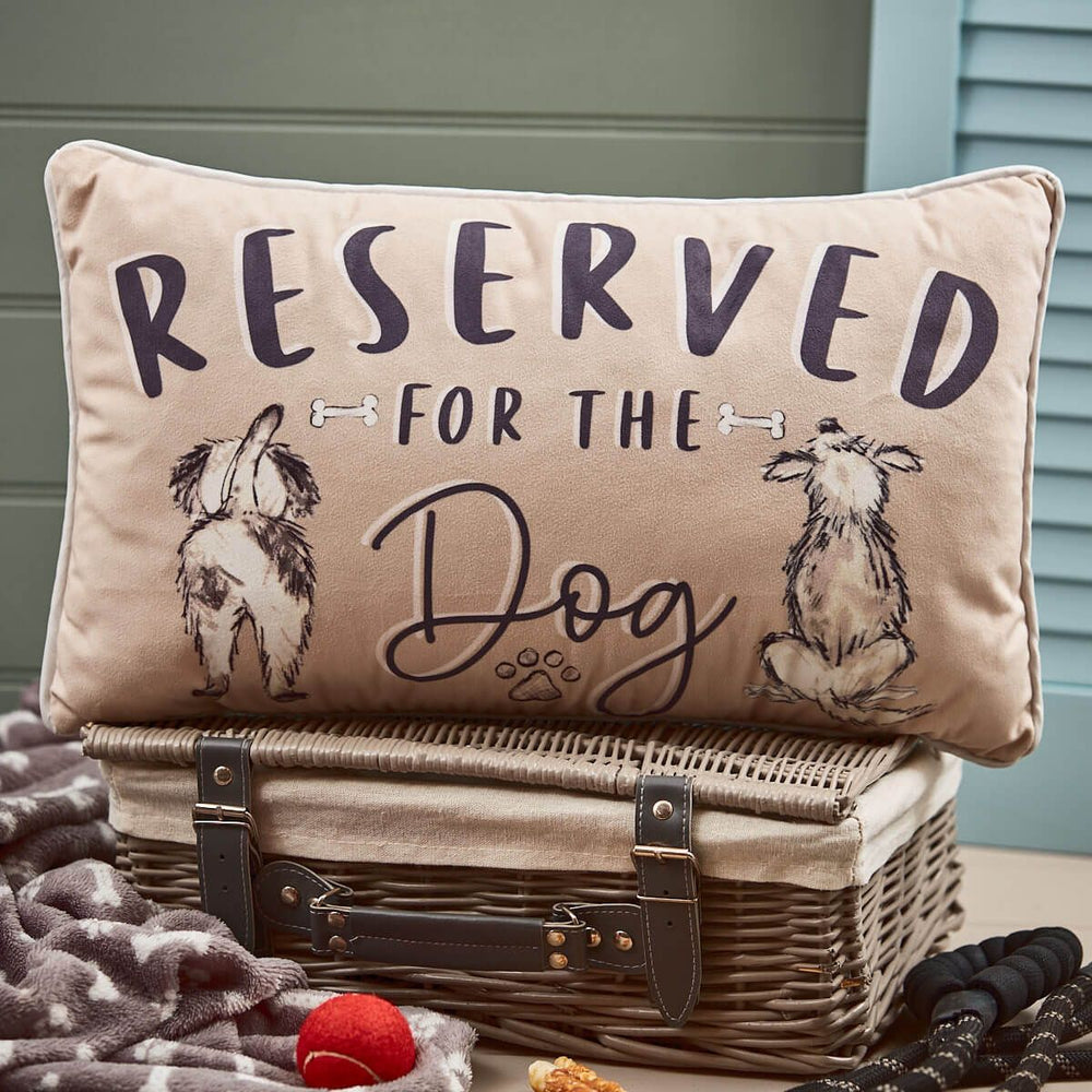 Reserved for the Dog Cushion