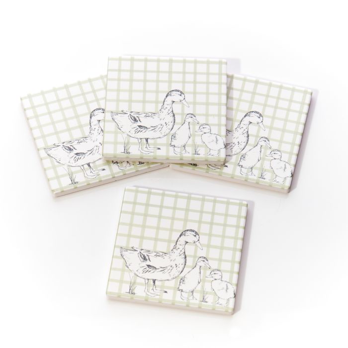 Coaster Set | Sketchy Ducks