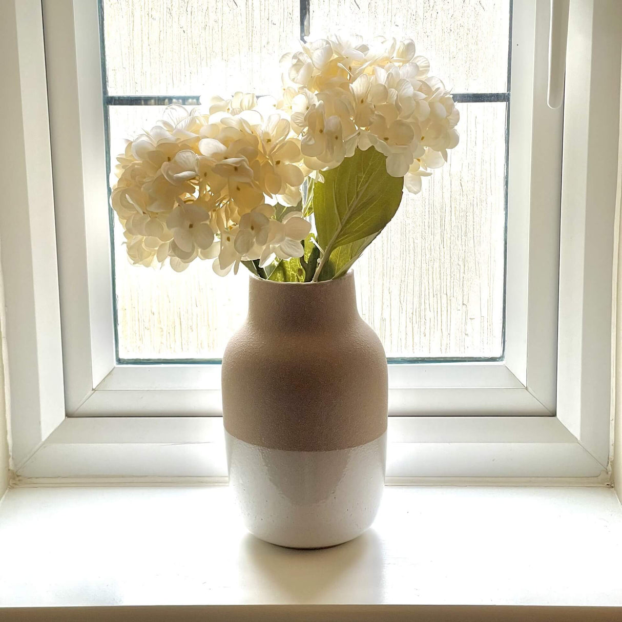 Textured Taupe Vase | 23cm