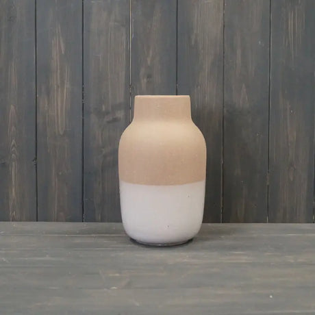 Textured Taupe Vase | 23cm