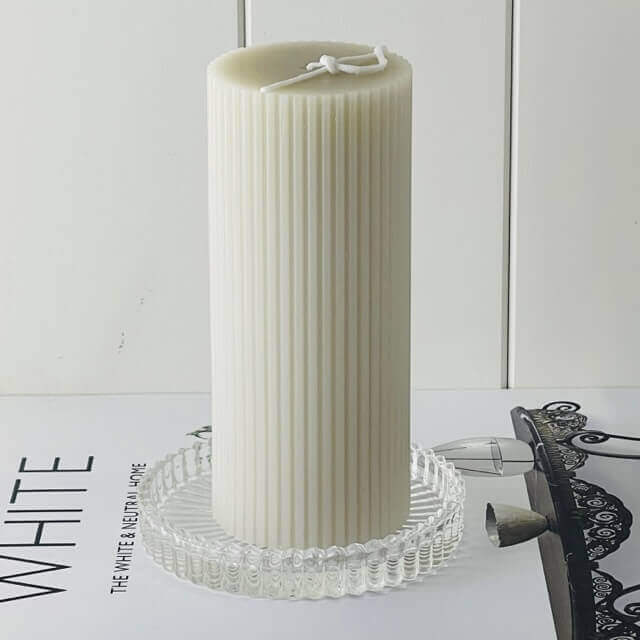 Pillar Candle - Stone or Blush - Starburst Interiors Limited