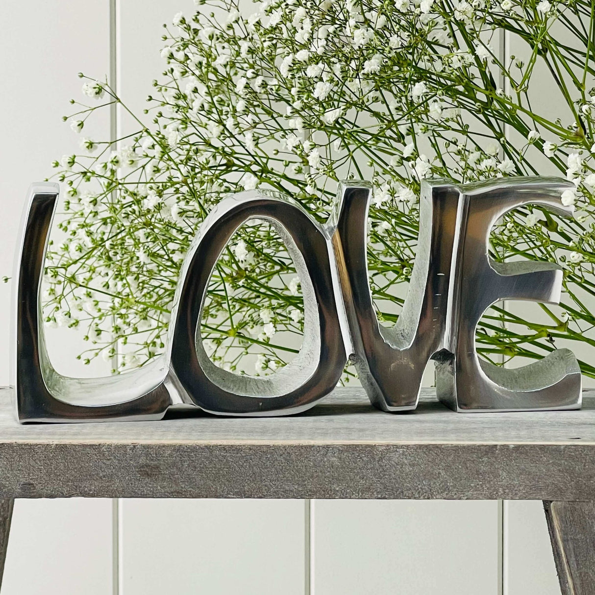 Recycled Metal Sign - LOVE - Starburst Interiors Limited