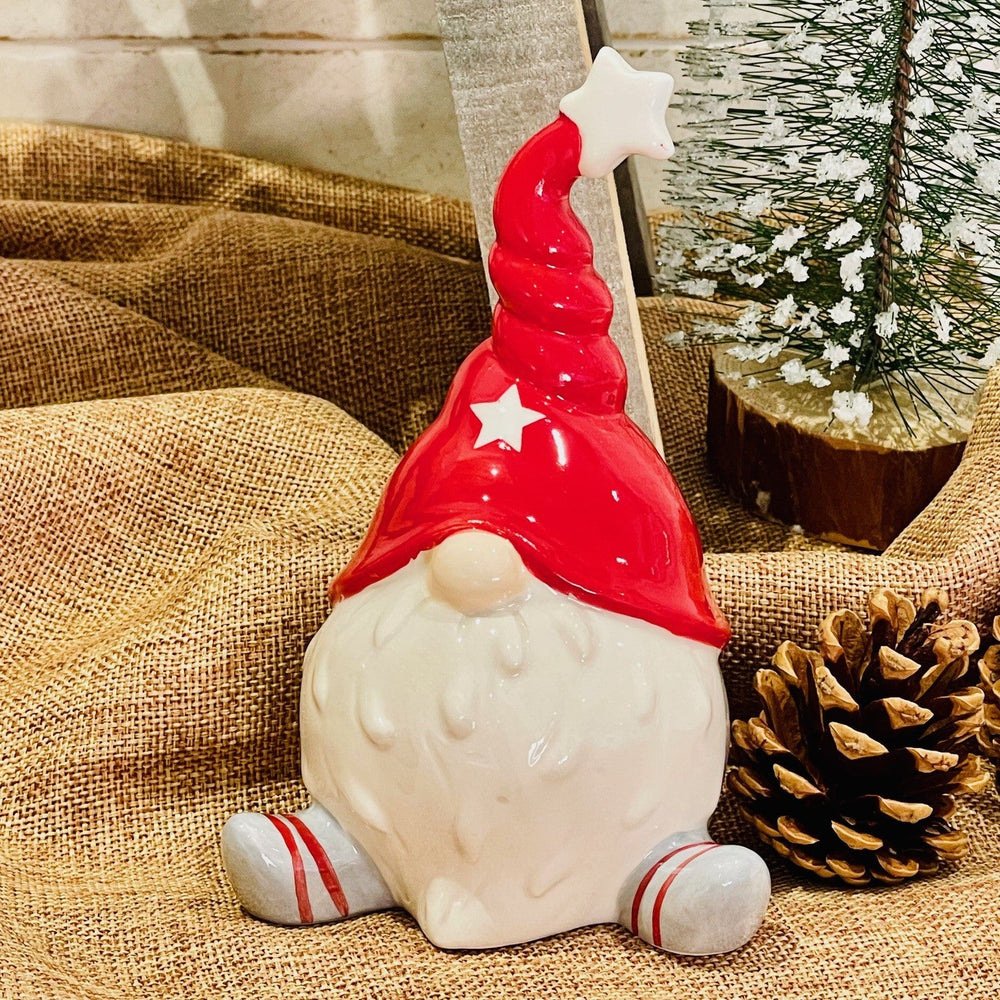 Red Ceramic Gonk - Starburst Interiors Limited