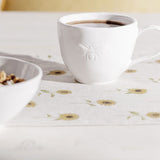 Bees White Stoneware Mug