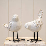Glazed Ceramic Pecking Bird Ornament