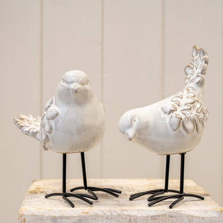 Glazed Ceramic Bird Ornament
