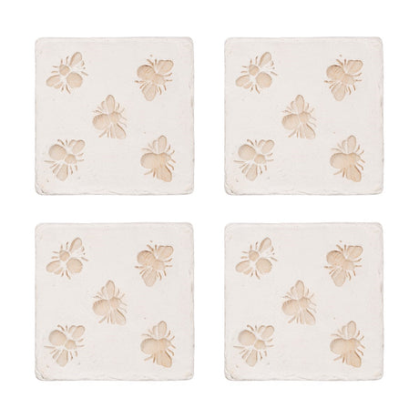 Bee Imprint Coasters | Set of 4