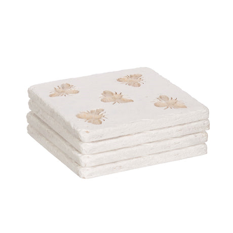 Bee Imprint Coasters | Set of 4
