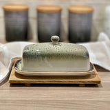 Reactive Glaze Butter Dish