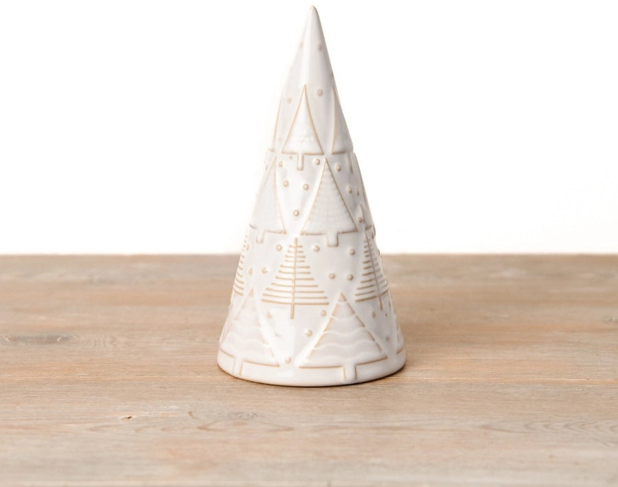 Ceramic Neutral Christmas Tree | 15cm