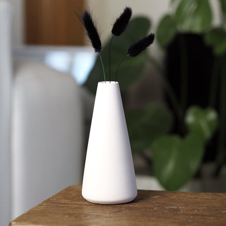 Concrete Bud Vase | 14.5cm - White