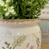 Floral Plant Pot | 15cm