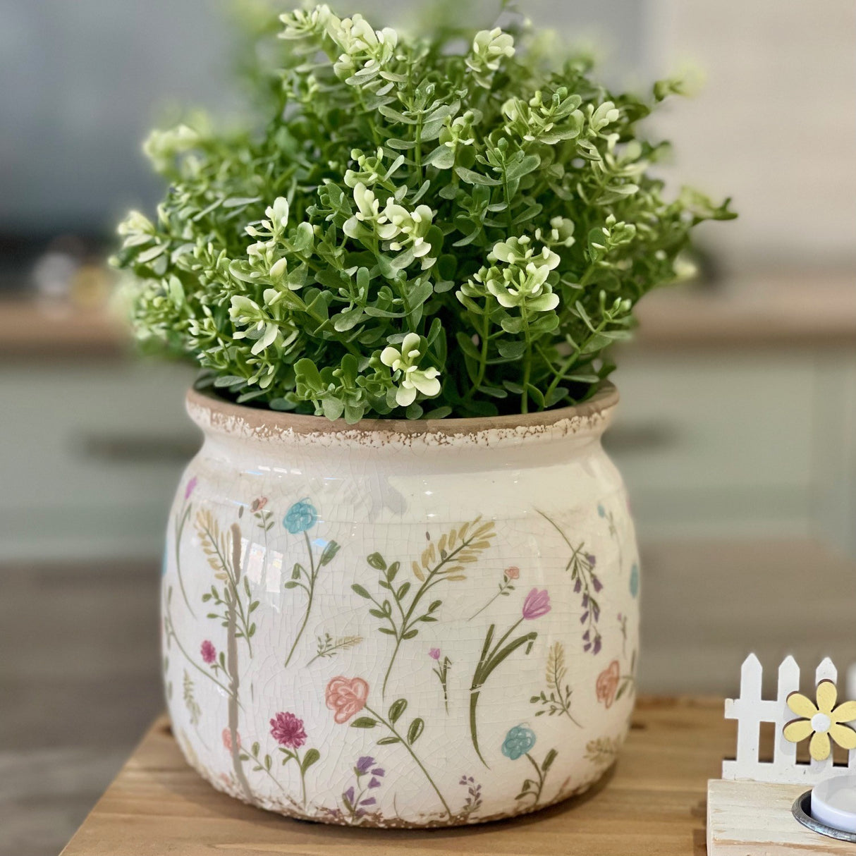 Floral Plant Pot | 15cm