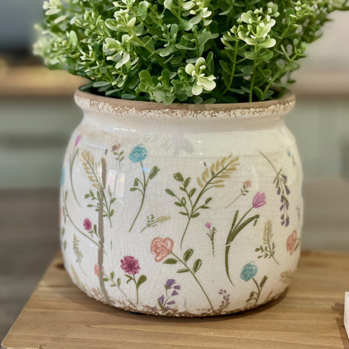 Floral Plant Pot | 15cm