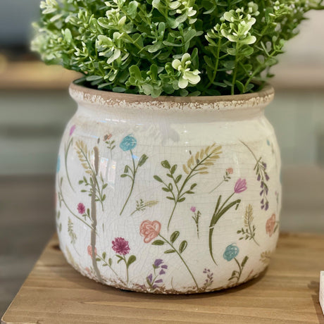 Floral Plant Pot | 15cm