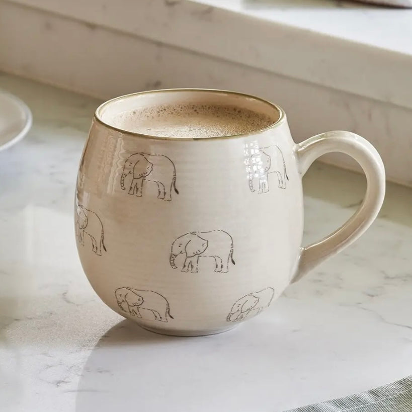 Elephant Stoneware Mug