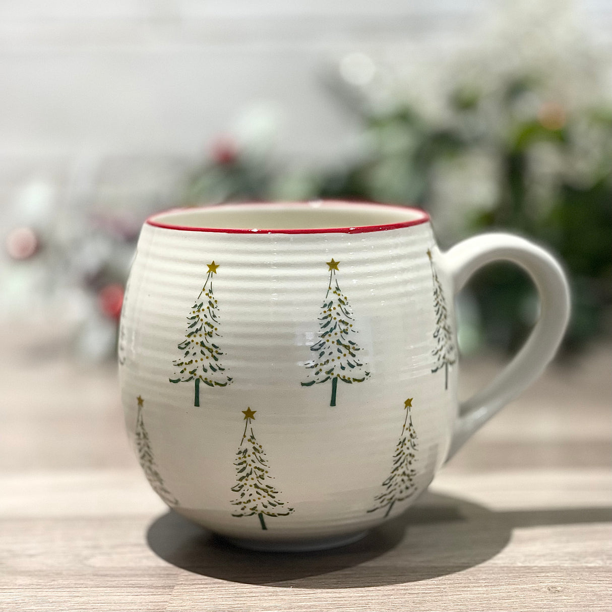 Christmas Trees Stoneware Mug