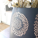 Artisan Flower Wax Resist Vase