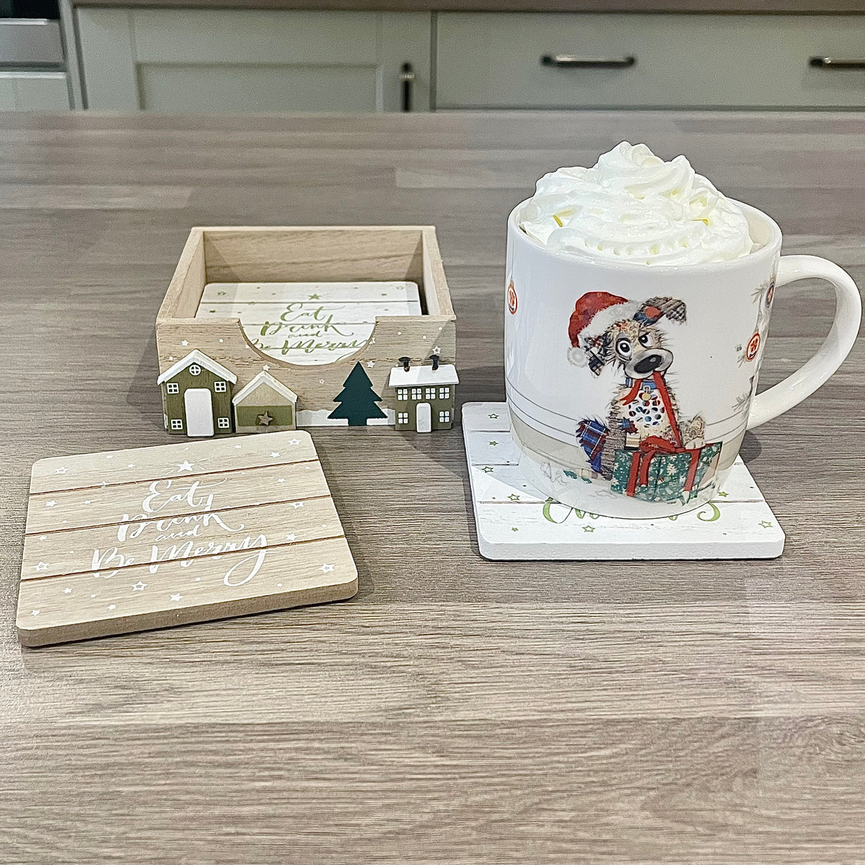 Christmas Market Coasters | Set of 4