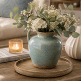 Antiqued Reactive Glaze Jug | Blue