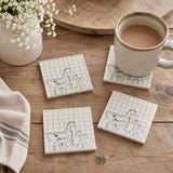 Coaster Set | Sketchy Ducks