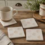 Bee Imprint Coasters | Set of 4