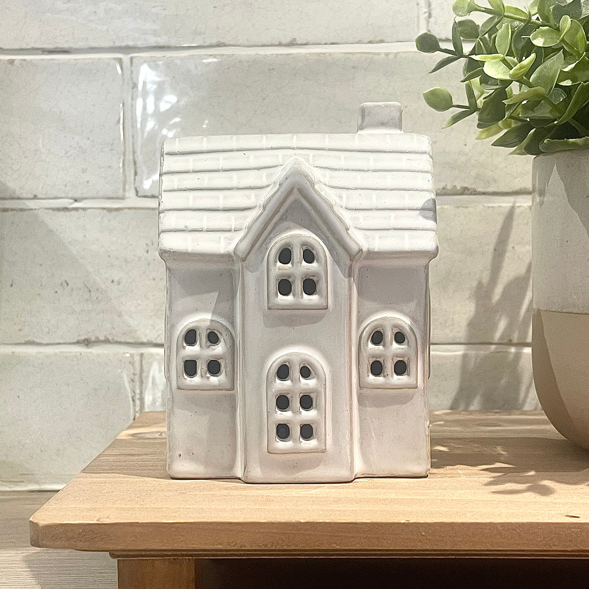 Glazed Ceramic LED House