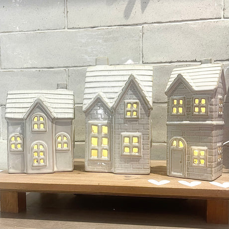 Glazed Ceramic LED House