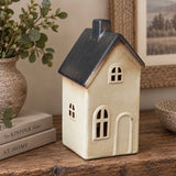 Tall Metallic Tealight House | 18.5cm