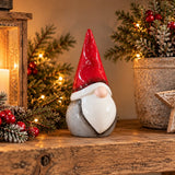 Grey/Red Ceramic Gonk 16cm