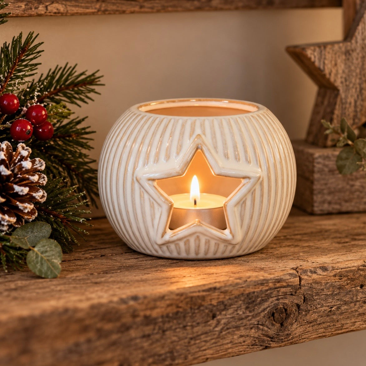 Cut Out Star T-Light Holder