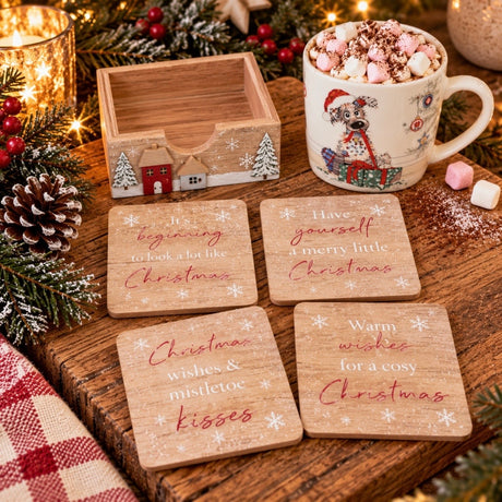 Christmas Coaster Set | Set of 4