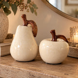 Ceramic Glazed Pear Ornament | 14cm