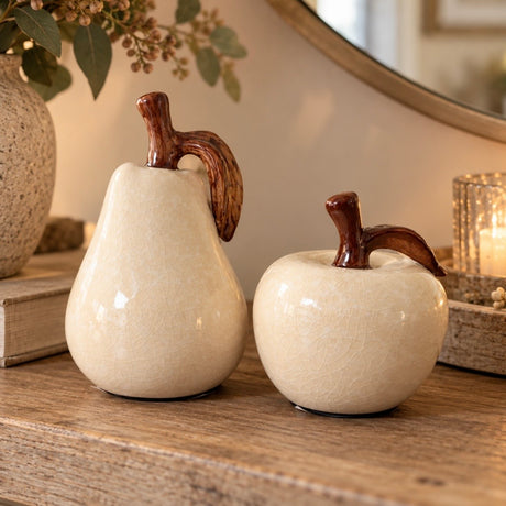 Cerami Glazed Apple Ornament | 10cm