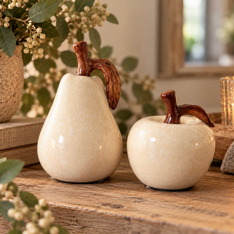 Cerami Glazed Apple Ornament | 10cm