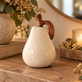 Ceramic Glazed Pear Ornament | 14cm