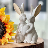 Glazed Ceramic Rabbit Ornament