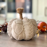Cream Pumpkin with Rope Stem