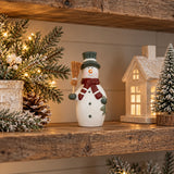 Snowman with Broom | 13.5cm