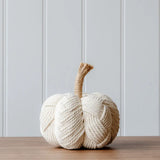Cream Pumpkin with Rope Stem