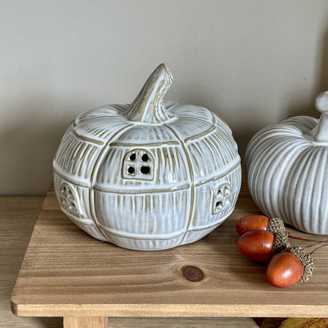 LED Ceramic Pumpkin House