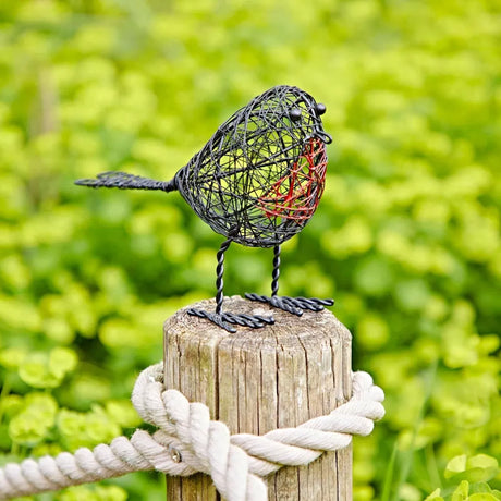 Wire Robin Decorative Ornament | Set of Two